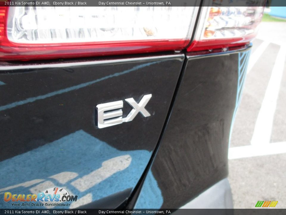 2011 Kia Sorento EX AWD Ebony Black / Black Photo #7