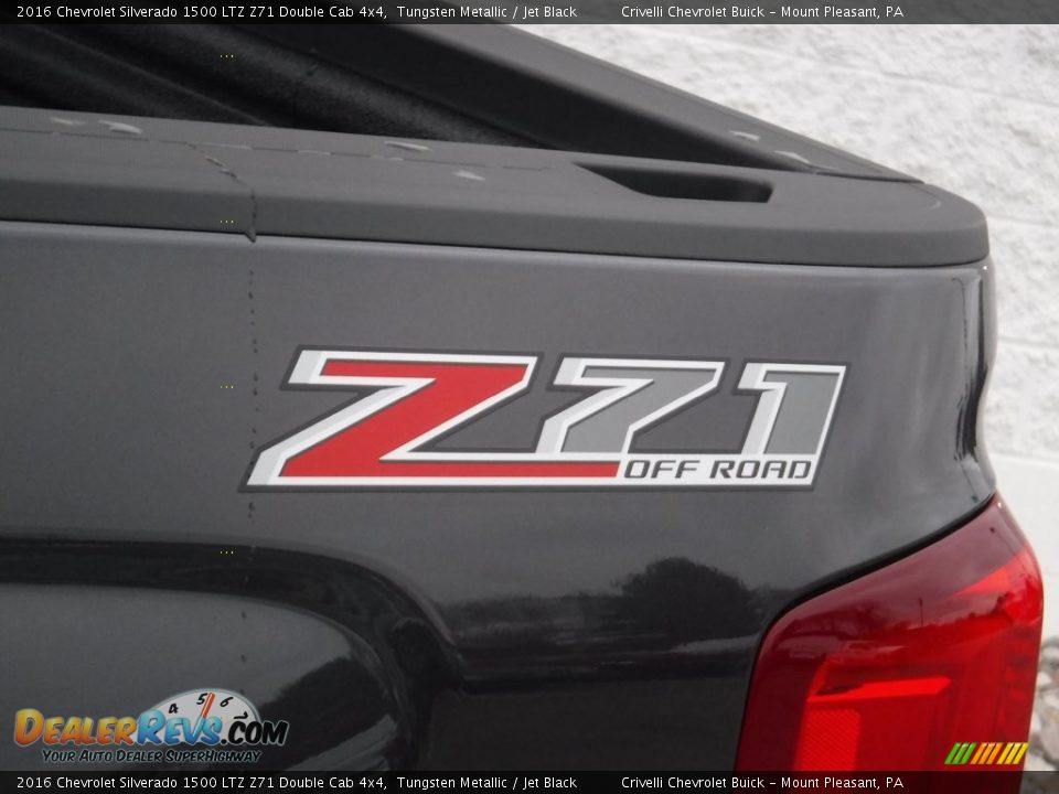 2016 Chevrolet Silverado 1500 LTZ Z71 Double Cab 4x4 Tungsten Metallic / Jet Black Photo #3