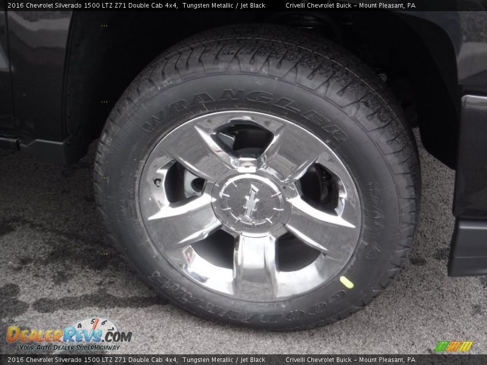 2016 Chevrolet Silverado 1500 LTZ Z71 Double Cab 4x4 Tungsten Metallic / Jet Black Photo #6