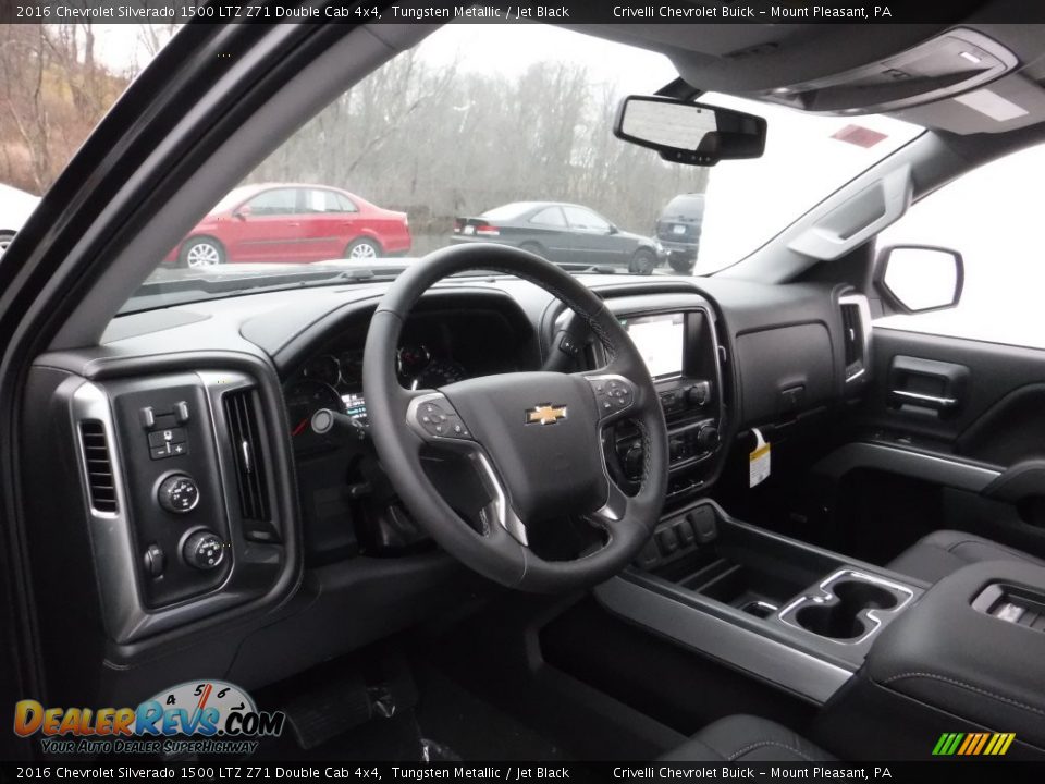 2016 Chevrolet Silverado 1500 LTZ Z71 Double Cab 4x4 Tungsten Metallic / Jet Black Photo #10