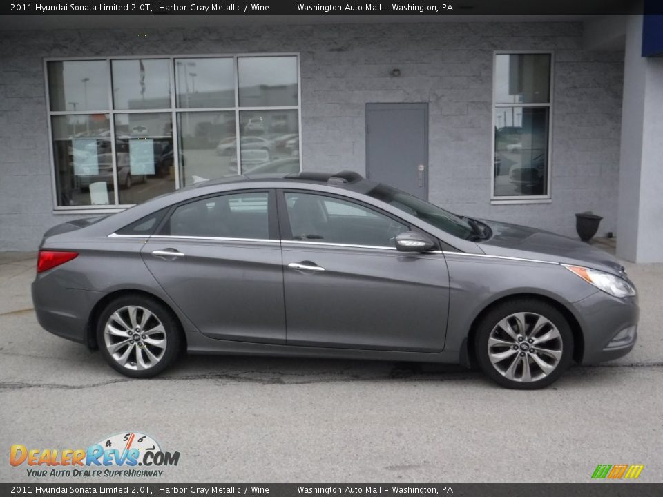 2011 Hyundai Sonata Limited 2.0T Harbor Gray Metallic / Wine Photo #2