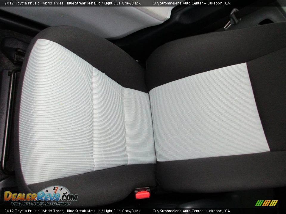 2012 Toyota Prius c Hybrid Three Blue Streak Metallic / Light Blue Gray/Black Photo #17