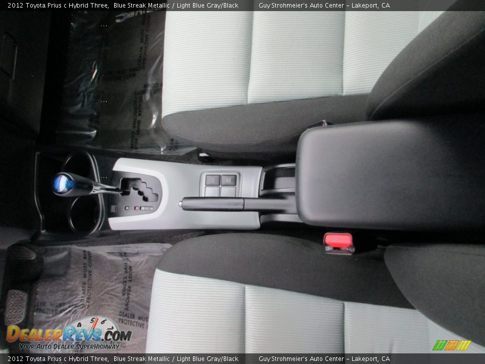 2012 Toyota Prius c Hybrid Three Blue Streak Metallic / Light Blue Gray/Black Photo #18