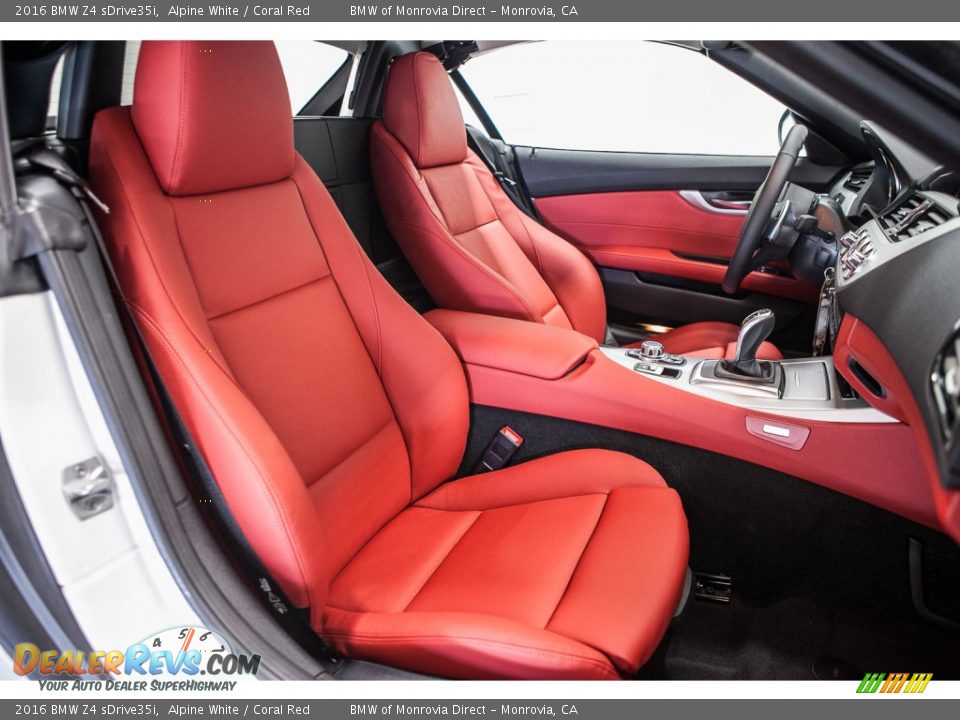 Coral Red Interior - 2016 BMW Z4 sDrive35i Photo #2