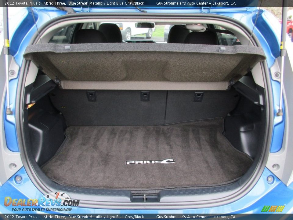2012 Toyota Prius c Hybrid Three Blue Streak Metallic / Light Blue Gray/Black Photo #24