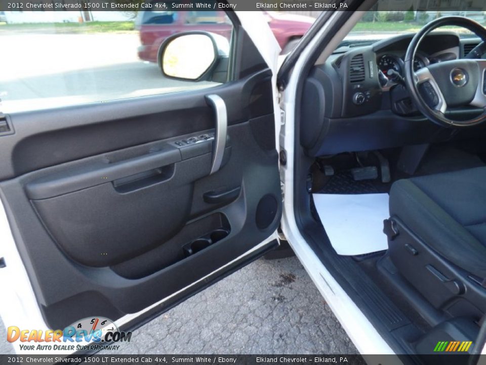 2012 Chevrolet Silverado 1500 LT Extended Cab 4x4 Summit White / Ebony Photo #12