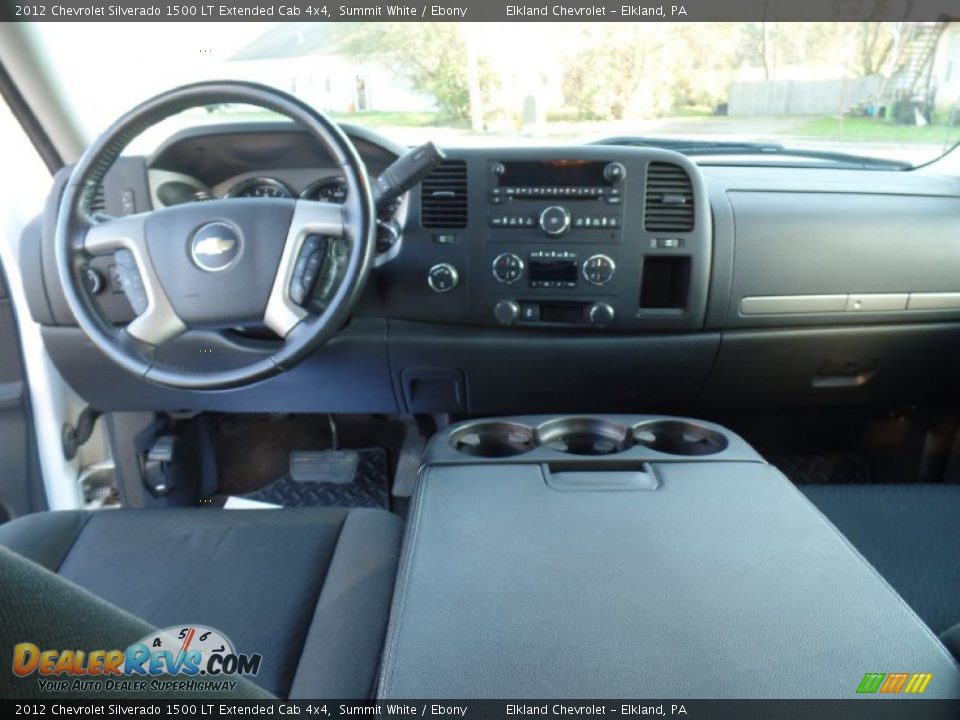 2012 Chevrolet Silverado 1500 LT Extended Cab 4x4 Summit White / Ebony Photo #34