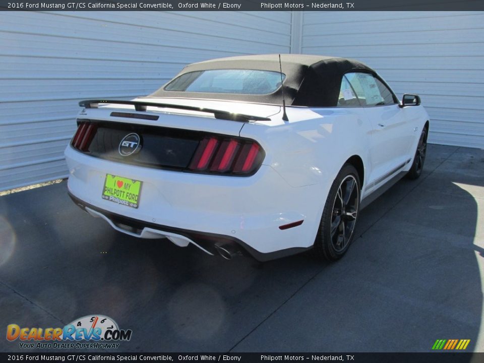 2016 Ford Mustang GT/CS California Special Convertible Oxford White / Ebony Photo #4