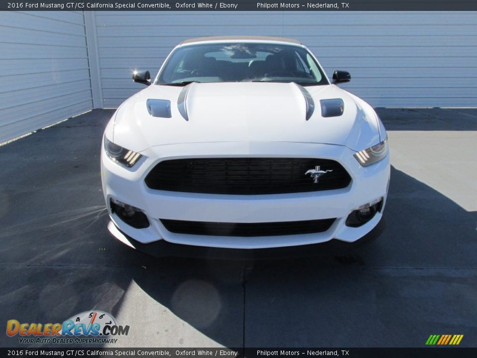 2016 Ford Mustang GT/CS California Special Convertible Oxford White / Ebony Photo #8