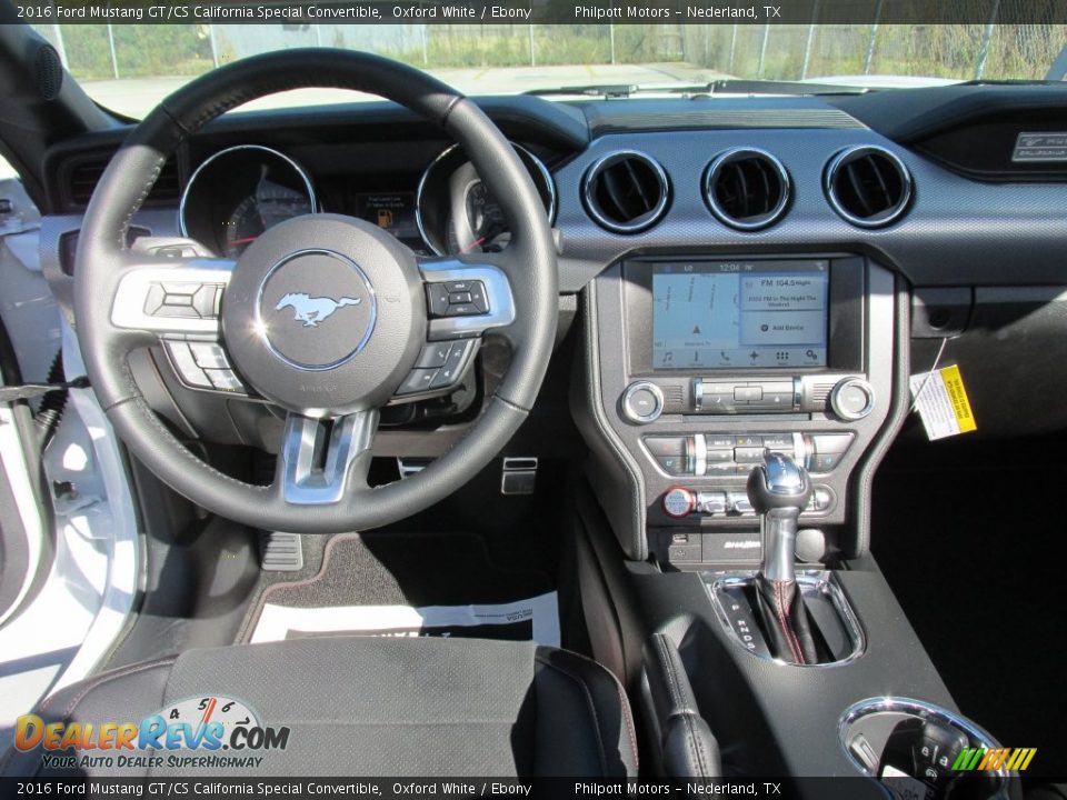 Dashboard of 2016 Ford Mustang GT/CS California Special Convertible Photo #22
