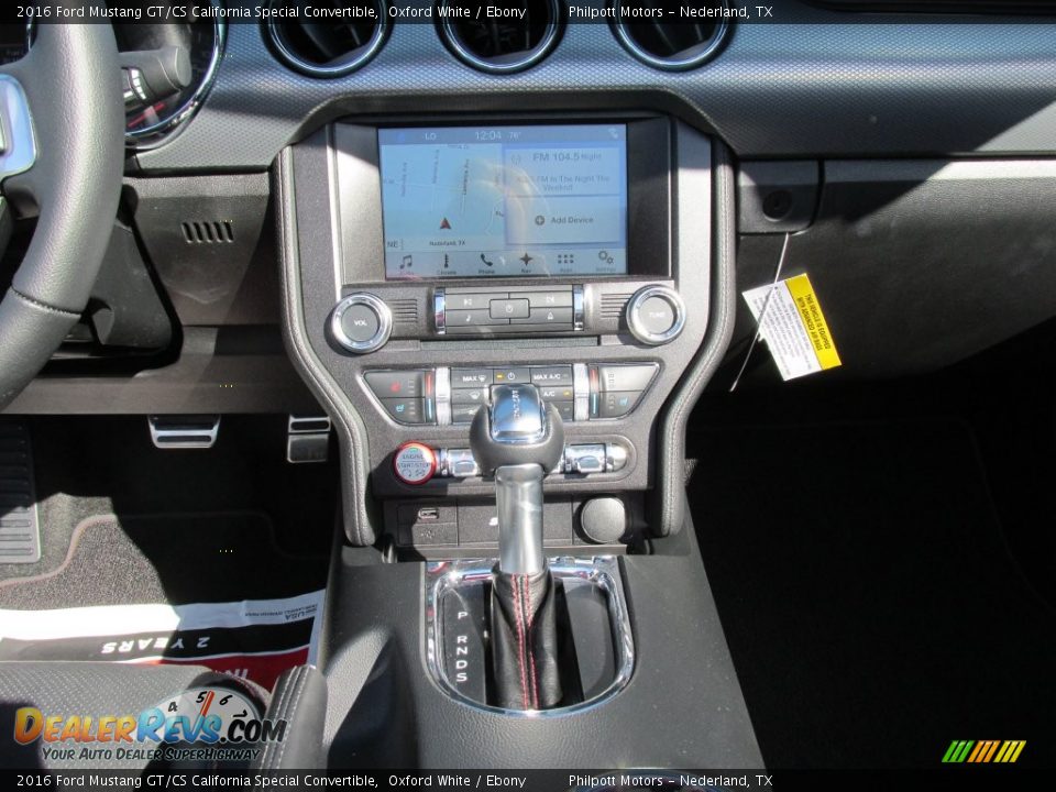 Controls of 2016 Ford Mustang GT/CS California Special Convertible Photo #23