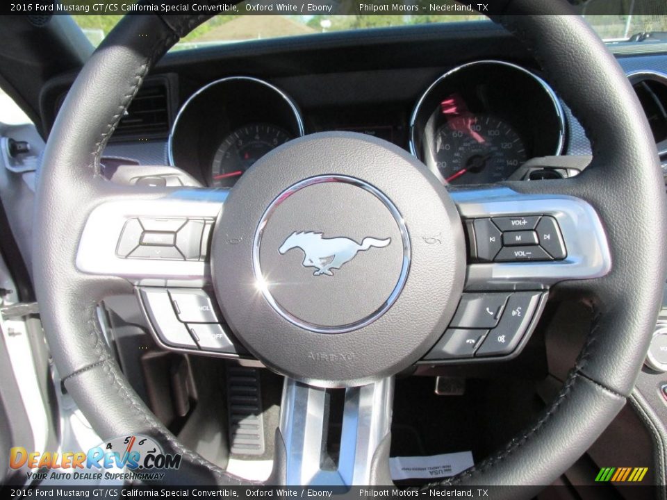2016 Ford Mustang GT/CS California Special Convertible Steering Wheel Photo #27