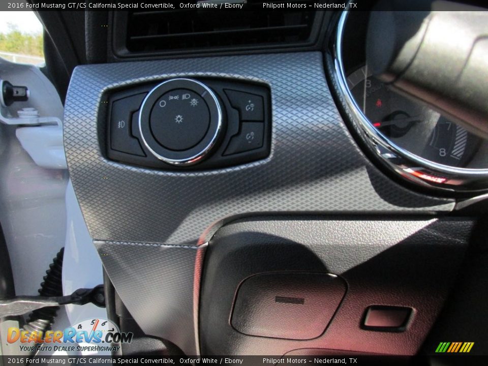 Controls of 2016 Ford Mustang GT/CS California Special Convertible Photo #29