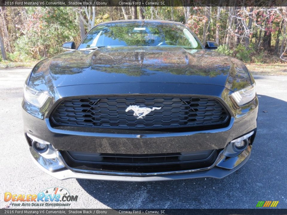 2016 Ford Mustang V6 Convertible Shadow Black / Ebony Photo #8
