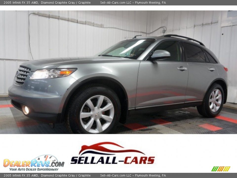 2005 Infiniti FX 35 AWD Diamond Graphite Gray / Graphite Photo #1