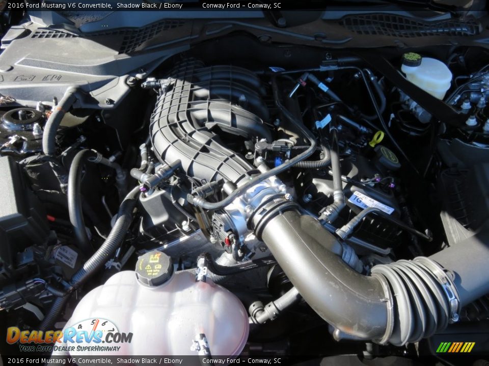 2016 Ford Mustang V6 Convertible Shadow Black / Ebony Photo #9