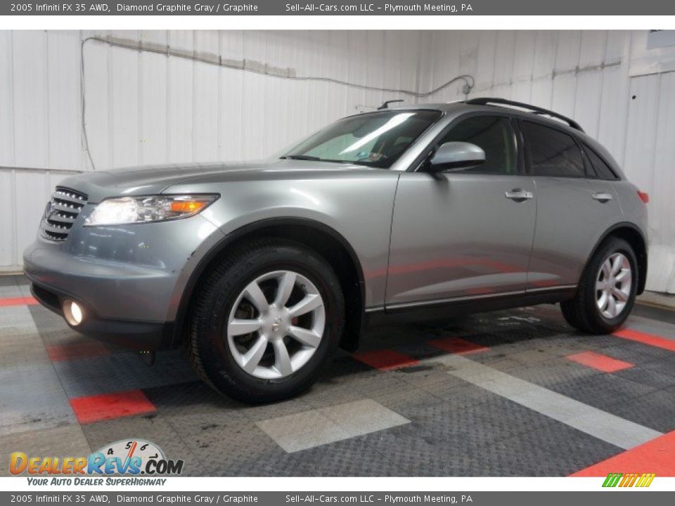 2005 Infiniti FX 35 AWD Diamond Graphite Gray / Graphite Photo #2
