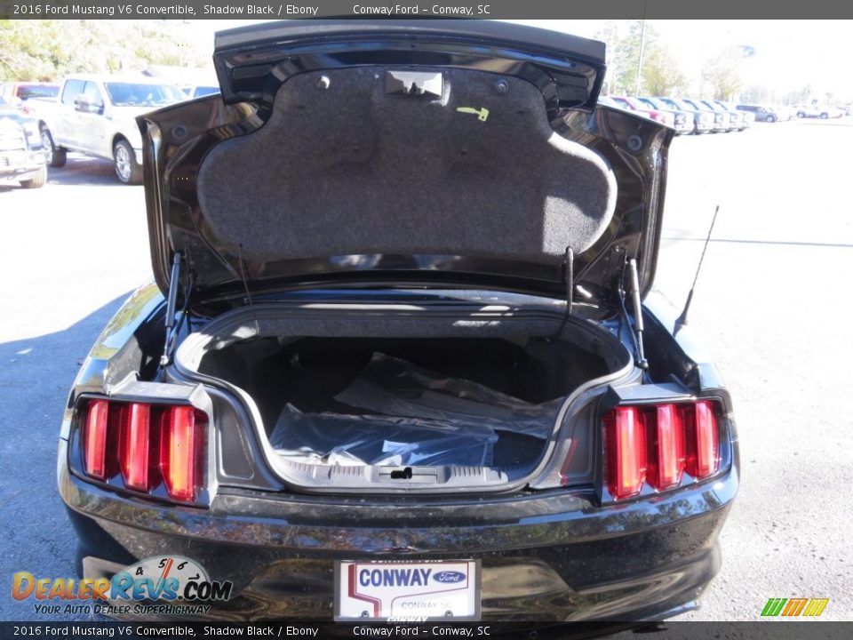 2016 Ford Mustang V6 Convertible Shadow Black / Ebony Photo #11