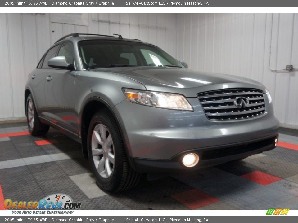 2005 Infiniti FX 35 AWD Diamond Graphite Gray / Graphite Photo #5