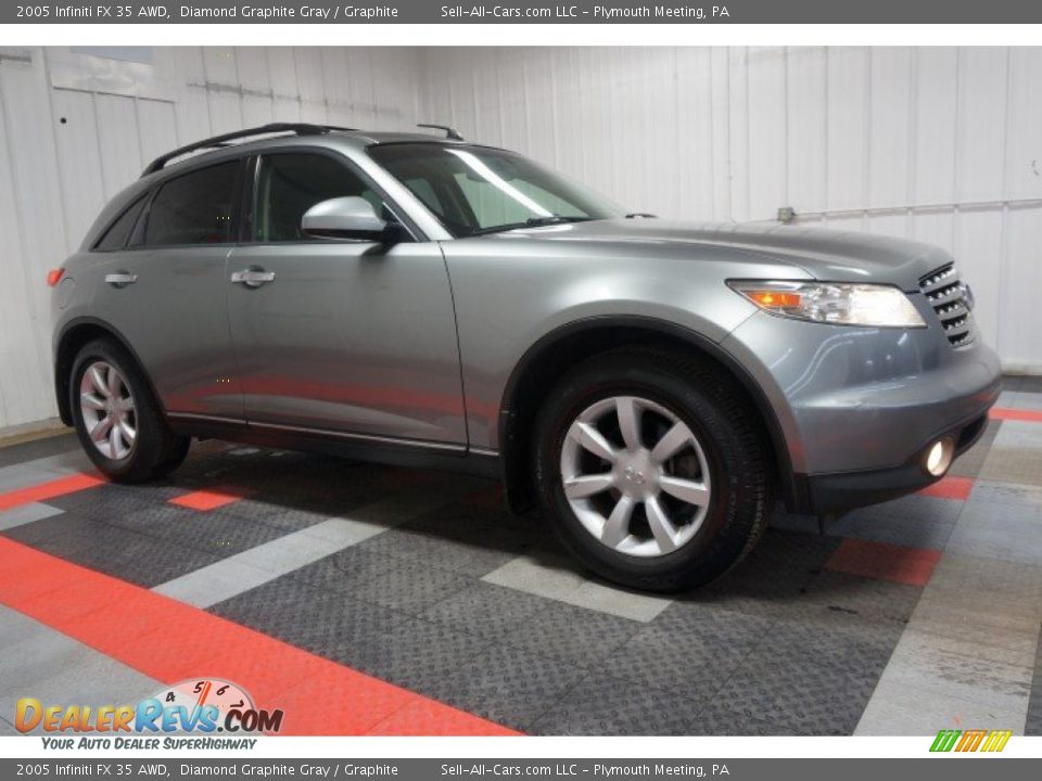 2005 Infiniti FX 35 AWD Diamond Graphite Gray / Graphite Photo #6