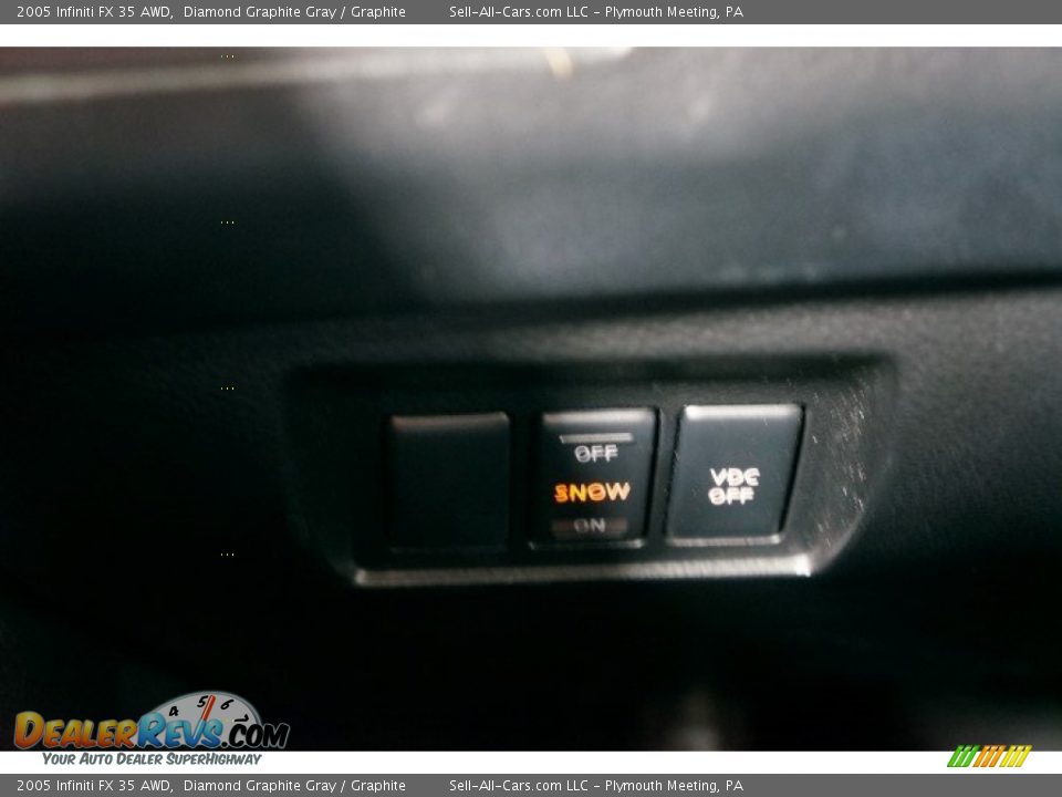 2005 Infiniti FX 35 AWD Diamond Graphite Gray / Graphite Photo #35