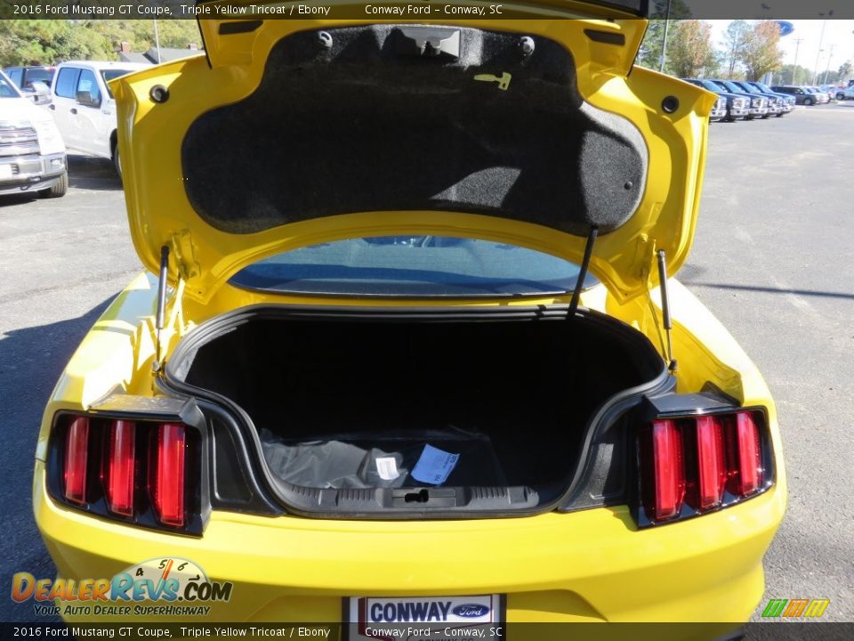 2016 Ford Mustang GT Coupe Triple Yellow Tricoat / Ebony Photo #12