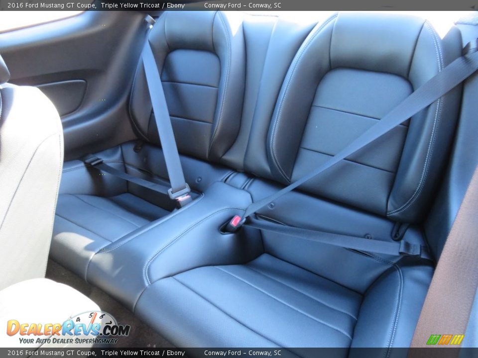 2016 Ford Mustang GT Coupe Triple Yellow Tricoat / Ebony Photo #15