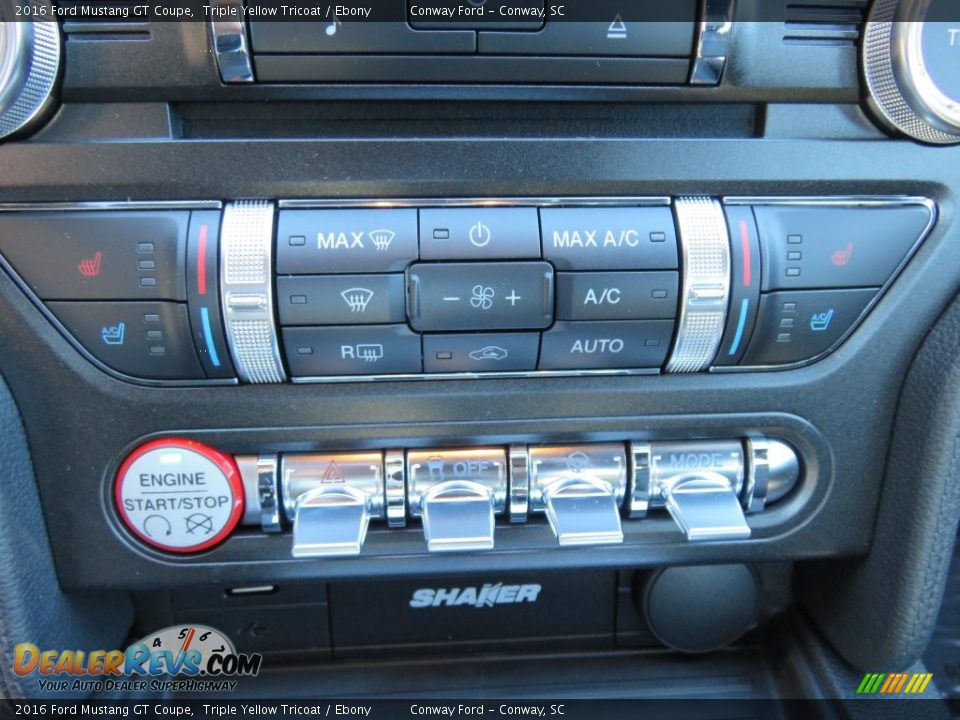 2016 Ford Mustang GT Coupe Triple Yellow Tricoat / Ebony Photo #21