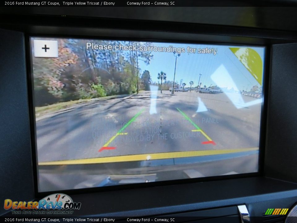 2016 Ford Mustang GT Coupe Triple Yellow Tricoat / Ebony Photo #23