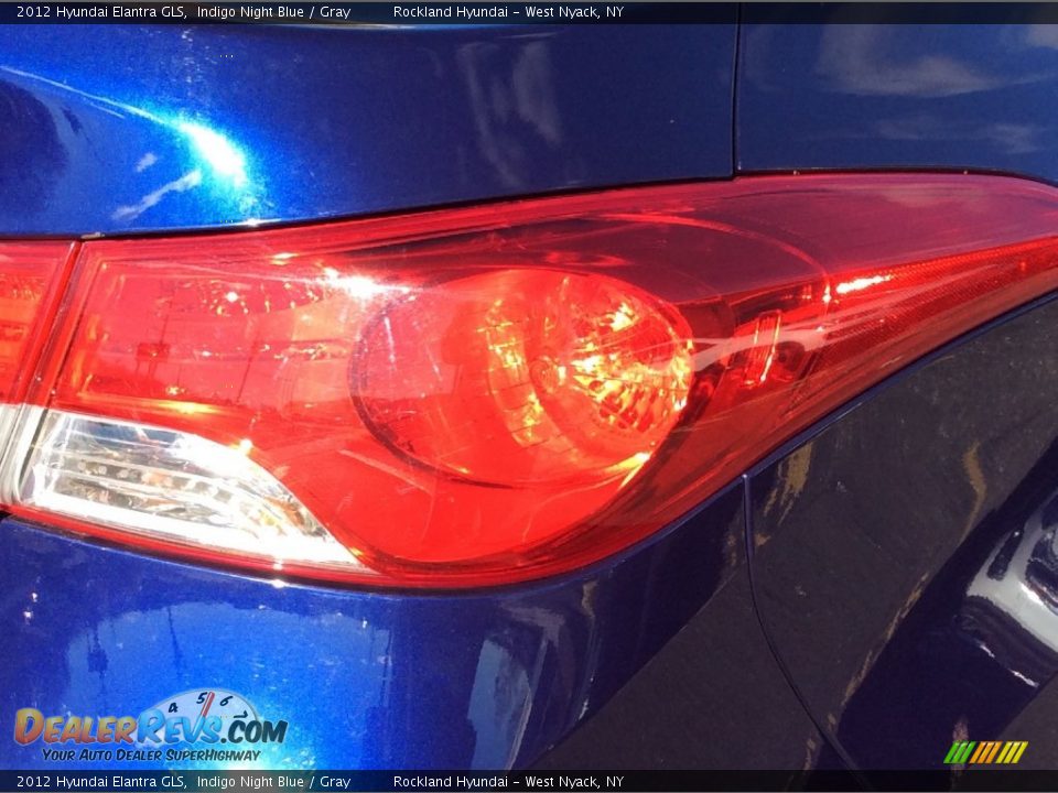 2012 Hyundai Elantra GLS Indigo Night Blue / Gray Photo #22