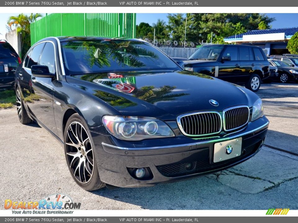 2006 BMW 7 Series 760Li Sedan Jet Black / Black/Black Photo #3