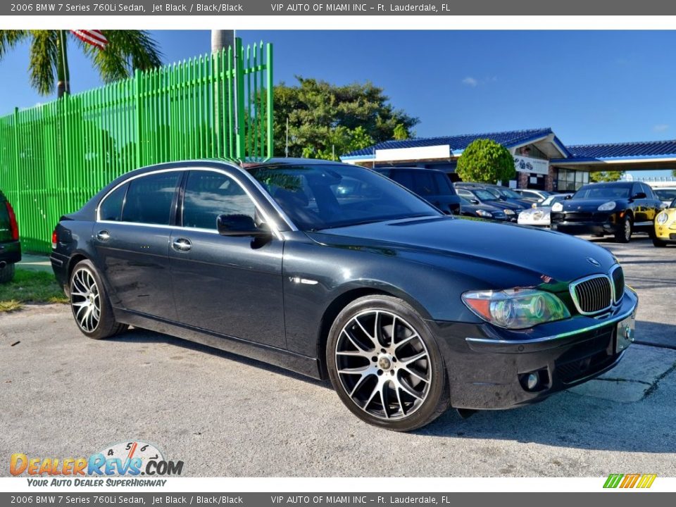 2006 BMW 7 Series 760Li Sedan Jet Black / Black/Black Photo #4