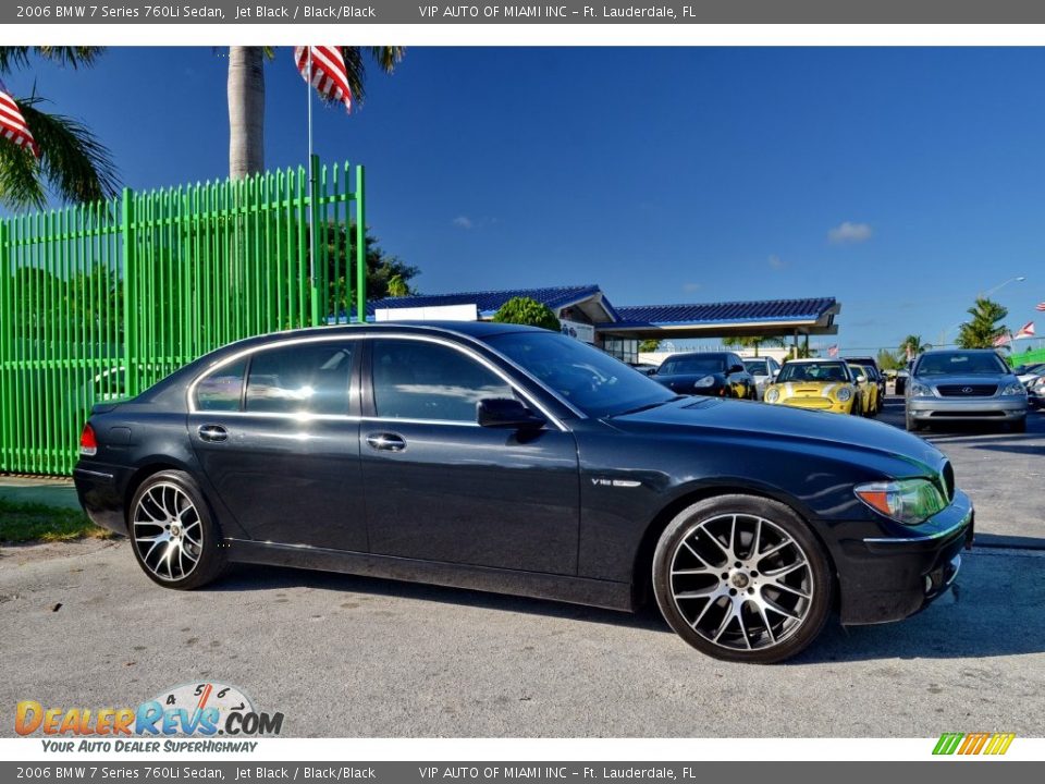 2006 BMW 7 Series 760Li Sedan Jet Black / Black/Black Photo #5