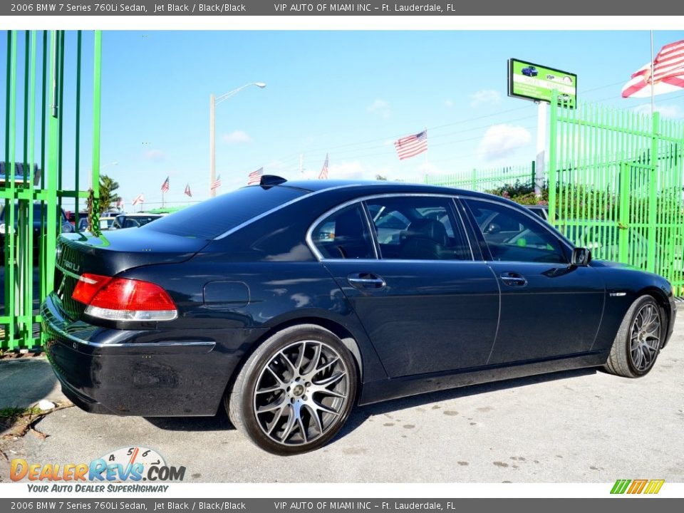 2006 BMW 7 Series 760Li Sedan Jet Black / Black/Black Photo #7