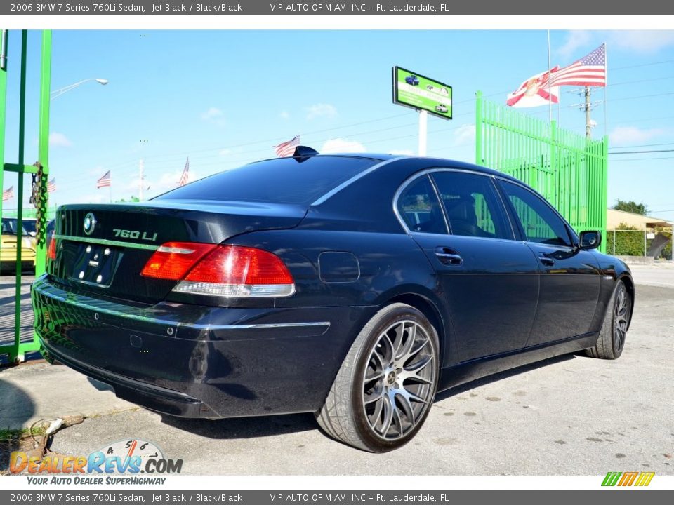 2006 BMW 7 Series 760Li Sedan Jet Black / Black/Black Photo #8