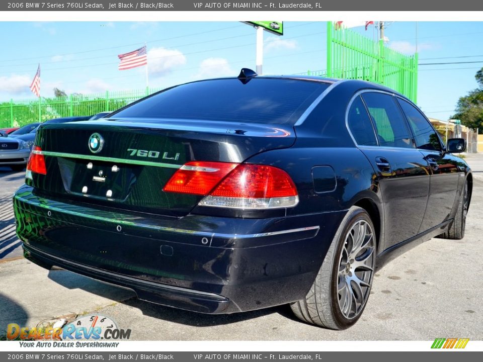 2006 BMW 7 Series 760Li Sedan Jet Black / Black/Black Photo #9