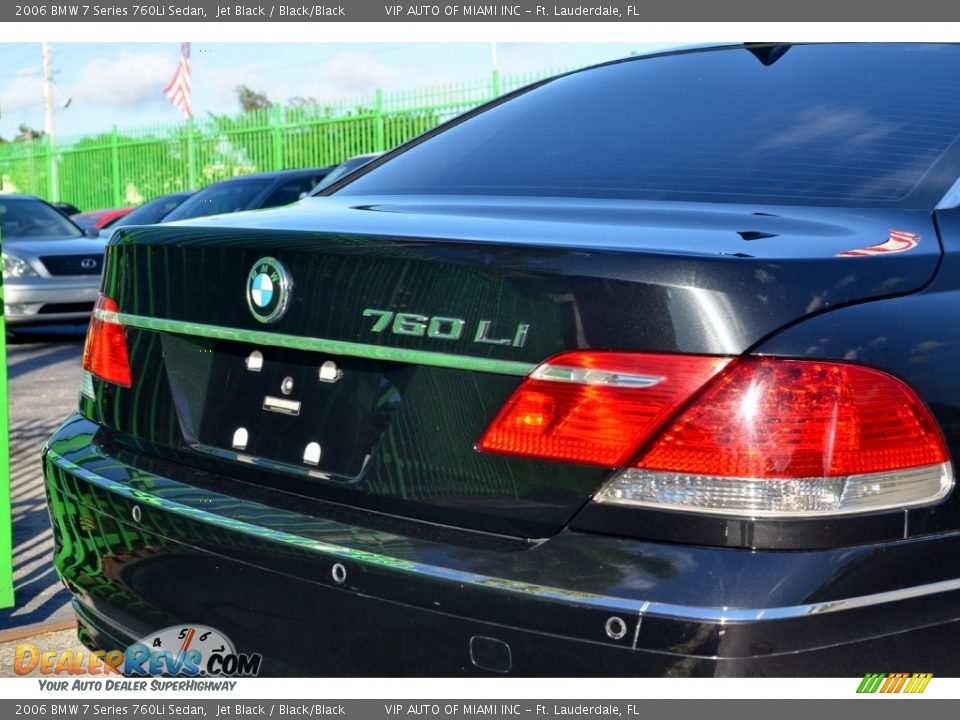 2006 BMW 7 Series 760Li Sedan Jet Black / Black/Black Photo #10