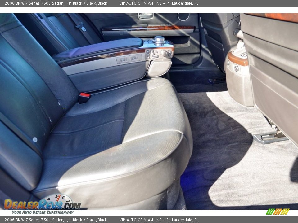 2006 BMW 7 Series 760Li Sedan Jet Black / Black/Black Photo #16