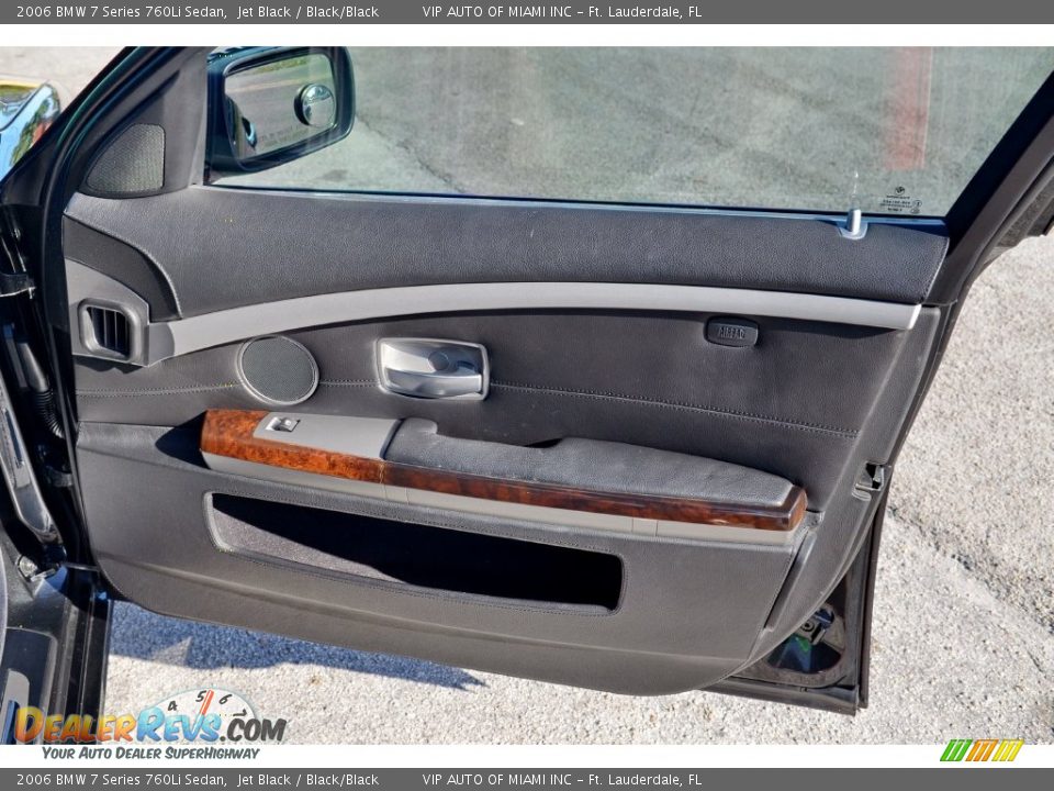 2006 BMW 7 Series 760Li Sedan Jet Black / Black/Black Photo #20