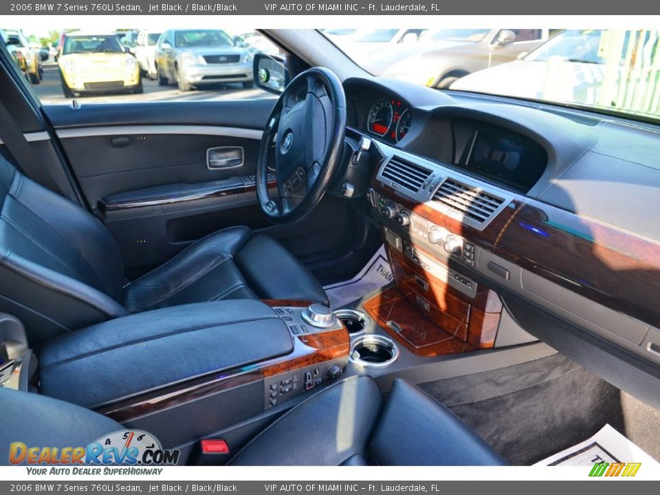 2006 BMW 7 Series 760Li Sedan Jet Black / Black/Black Photo #21