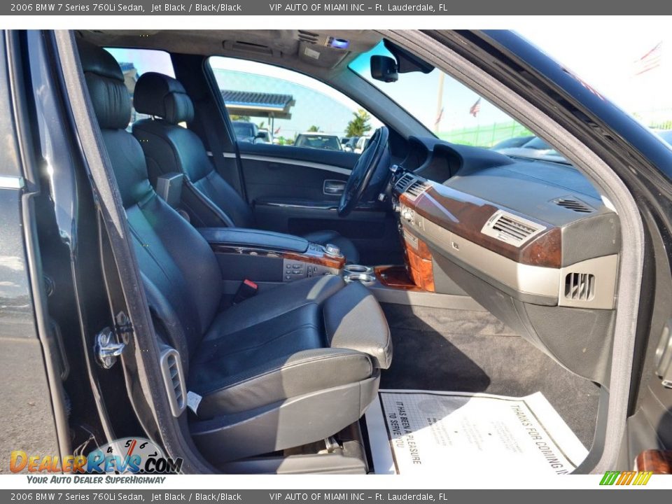 2006 BMW 7 Series 760Li Sedan Jet Black / Black/Black Photo #22