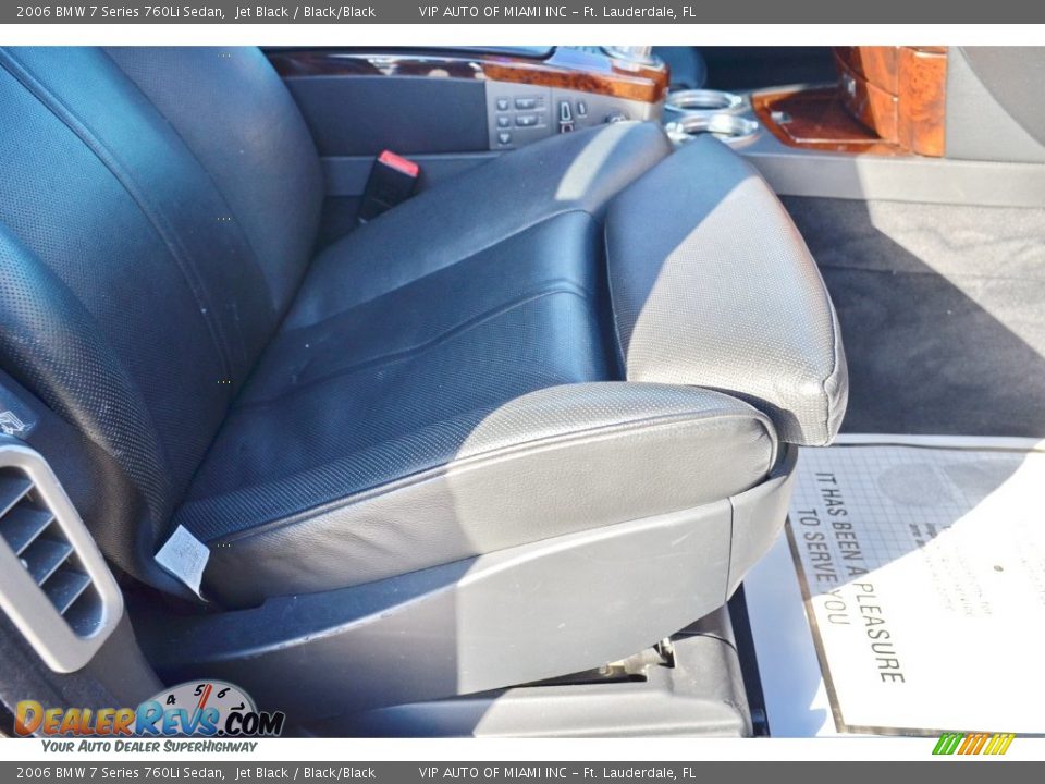 2006 BMW 7 Series 760Li Sedan Jet Black / Black/Black Photo #23