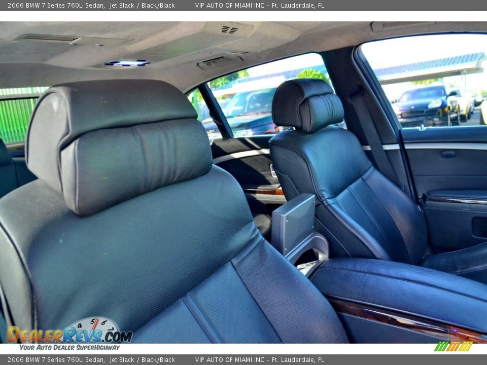2006 BMW 7 Series 760Li Sedan Jet Black / Black/Black Photo #24