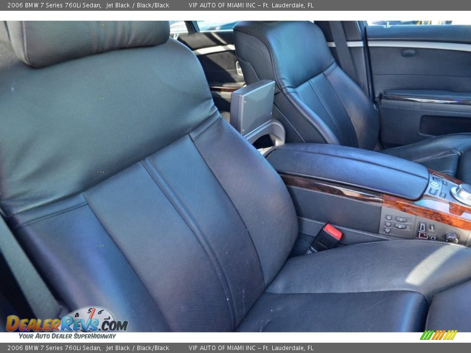2006 BMW 7 Series 760Li Sedan Jet Black / Black/Black Photo #25