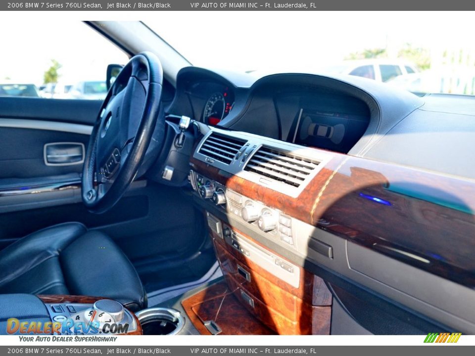 2006 BMW 7 Series 760Li Sedan Jet Black / Black/Black Photo #26