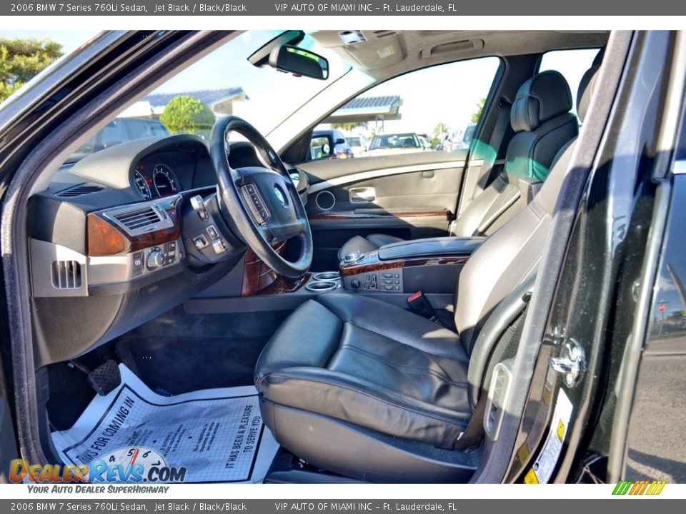 2006 BMW 7 Series 760Li Sedan Jet Black / Black/Black Photo #31