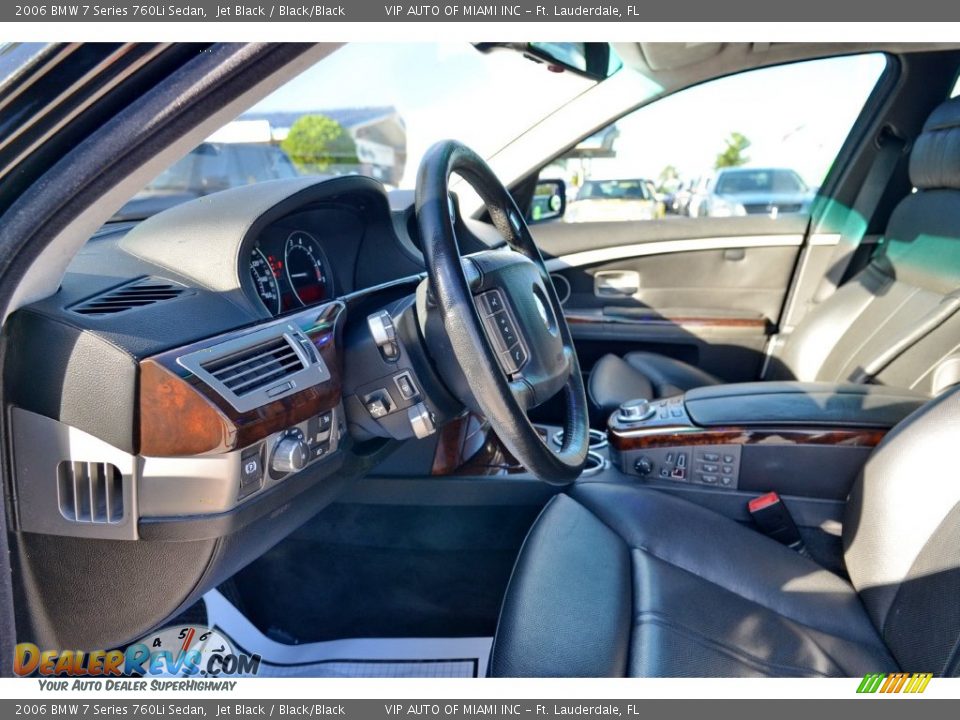 2006 BMW 7 Series 760Li Sedan Jet Black / Black/Black Photo #32