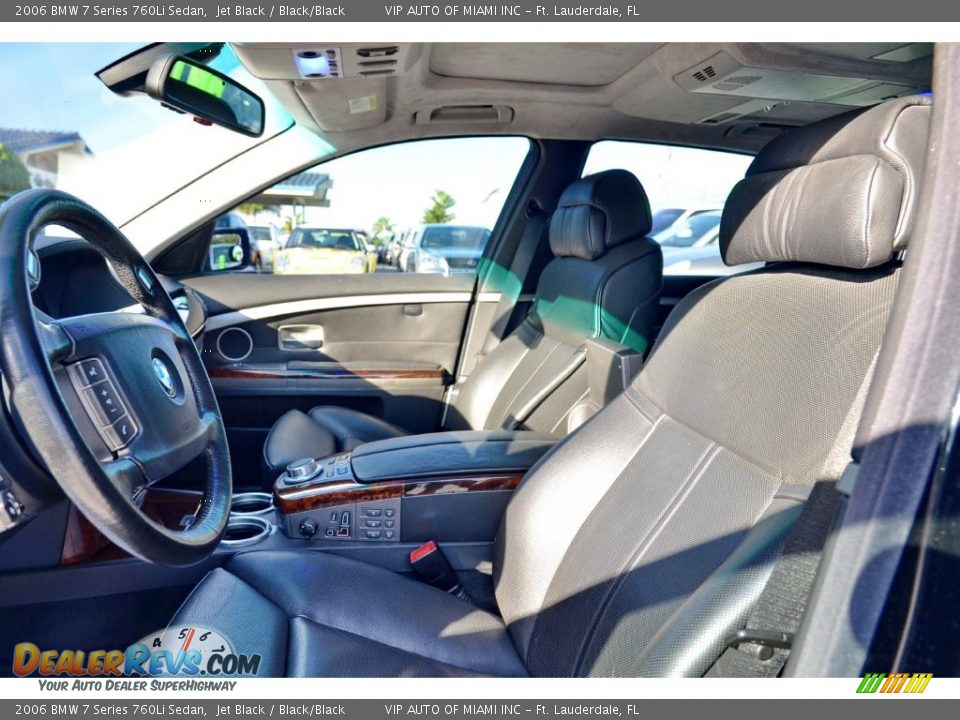2006 BMW 7 Series 760Li Sedan Jet Black / Black/Black Photo #33