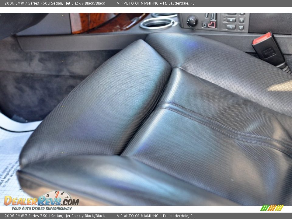 2006 BMW 7 Series 760Li Sedan Jet Black / Black/Black Photo #34