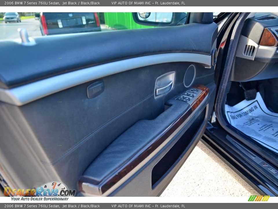 2006 BMW 7 Series 760Li Sedan Jet Black / Black/Black Photo #35